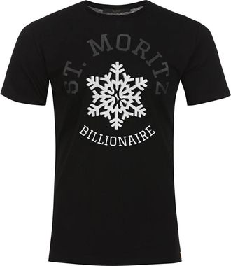 Billionaire Boys Club T-shirt Ronde Hals SS Winter Club - Heren - T-shirts - Zwart - 2XL - Katoen - Tops