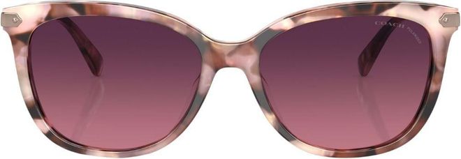 Coach tortoiseshell-effect sunglasses - women - Acetate - 57 - Pink ...