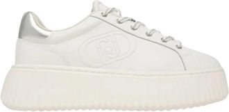 Liu Jo Elodie 01 Sneaker Calf - Dames - Sneakers - Wit - 37 EU - Leer - Schoenen