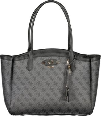 Guess Tassen, Dames, Zwart, ONE Size, Leer, Lindsey Tote Bag