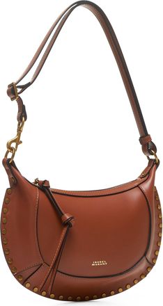 Isabel Marant Womens Shoulder Bag Oskan Moon Brown Leather Calf