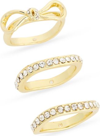 Covet Pack of 3 Assorted Stacking Rings in Gold at Nordstrom Rack, Size 7