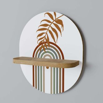 OEM Hoja En La Parte Superior Estante Ovalado