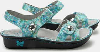 Alegria Womens Vienna Sandal In Aqua Flora