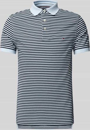 Tommy Hilfiger Slim Fit Poloshirt mit Logo-Stitching Modell 1985 in Hellblau, Größe XXXL