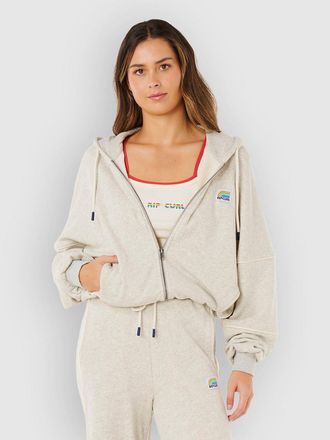 Rip Curl Surf Side Spliced Sudadera con Cremallera gris