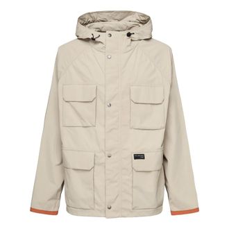 Fay Light Jackets, male, Beige, Size: XL Beige Fisherman Parka Nylon Reps