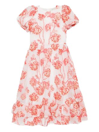 Sister Jane Willa Jacquard midi dress - White