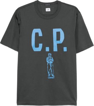 C.P. Company T-shirt met logoprint - Grijs