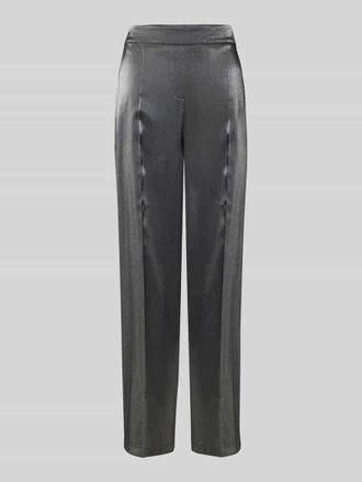 someday Someday Stoffhose mit elastischem Bund Modell Cadori in Silber, Gr&ouml;&szlig;e 34