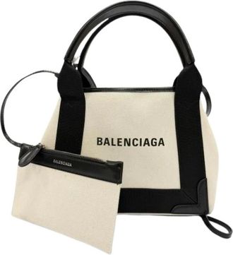 Balenciaga Pre-owned Tote Bags, female, Beige, Size: ONE SIZE Pre-owned Vintage Shoulder Bag