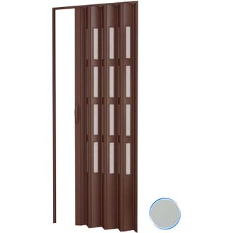 Pinto Pinto - Puerta Plegable De Interior En Kit Con Vidrios De Pvc Mod. Sonia Gris 82x220 Cm
