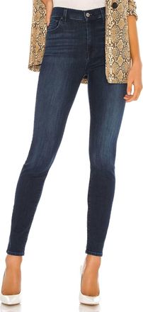 7 For All Mankind Blair High Waist Super Skinny Jeans In Dark Wash Denim
