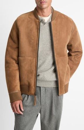 Vince Genuine Shearling Bomber Jacket in Highland at Nordstrom Rack, Size Medium