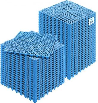 OEM Ineinandergreifende Fliesen 50 Stk. Bodenfliesen Drainage-bodenfliesen, Bodenfliesen 30 X 30 Cm Au&szlig;enbereich Quadratische Bodenfliesen Terrasse Pvc Bo