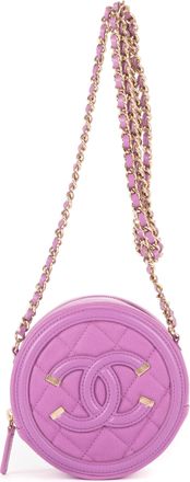 Chanel Filigree Round Crossbody Schoudertas