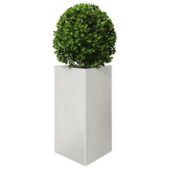 Berkfield Home Durable Garden Planter Triangular 50x43x75 cm Stainless Steel in Silver | Size: 50 x 43 x 75 cm