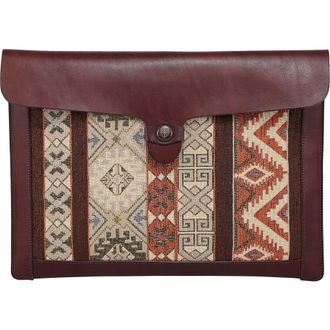 OLD TREND Myrtle Genuine Leather Laptop Sleeve in Brown at Nordstrom