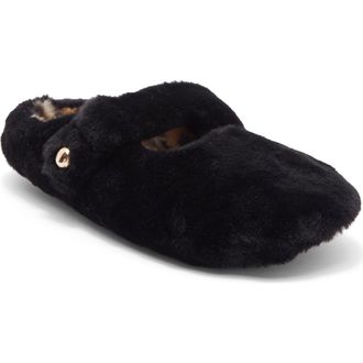 Rebecca Minkoff Beck Faux Fur Slipper in Black at Nordstrom Rack, Size Medium