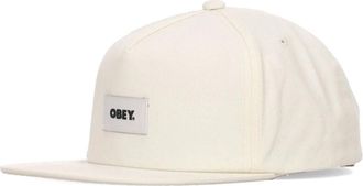 Obey Platte Klep Strapback Cap Ongebleekt Katoen - Heren - Petten - Beige - ONE Size - Katoen - Accessoires