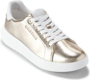 Cole Haan Grand Hurrion Cupsole Sneaker in Gold /White /White at Nordstrom Rack, Size 7.5