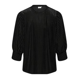 Kaffe Overhemden, Dames, Zwart, L, KAcaca Blouse