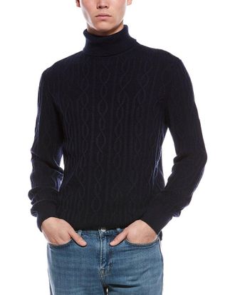 Paisley & Gray Chunky Wool-Blend Turtleneck Sweater