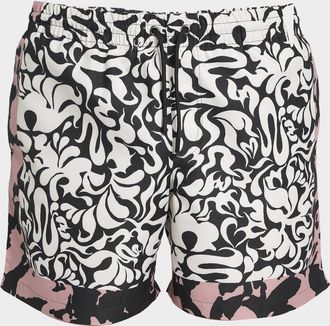 Dries Van Noten Men & apos;s Phibbs Contrast Floral Nylon Swim Trunks