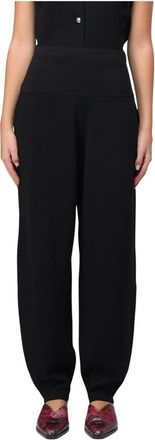 Liu Jo Broeken, Dames, Zwart, L, ECS Gebreide Broek