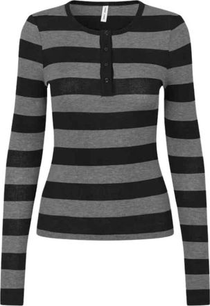 Sams&oslash;e & Sams&oslash;e Sadodo LS Top - - Tops - Donna - Grigio - M