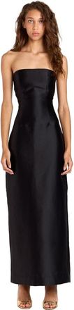 Romy Twill Column Dress in Black at Nordstrom, Size X-Small Au