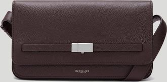 DeMellier The New York Crossbody in Bordeaux Small Grain Leather Crossbody bag