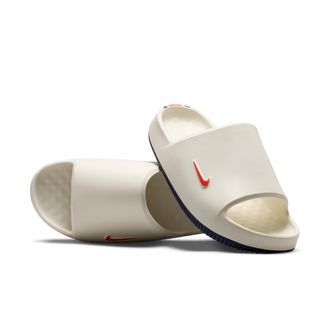 Nike Mens Calm (Auburn) College Slides in White | IM3246-100