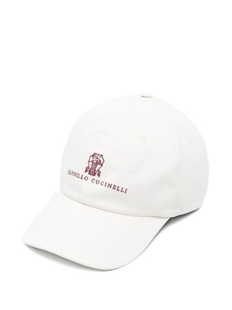 Brunello Cucinelli Brunello Cucinelli Logo Baumwollbaseballkappe