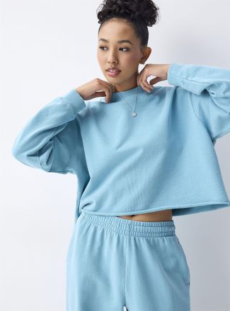 Twik Womens Cropped fleece sweatshirt