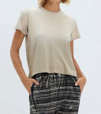 Raquel Allegra Womens Liana Top In Faded Sand