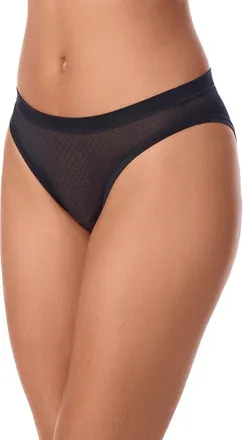 DKNY Dot Mesh Bikini in Black at Nordstrom, Size X-Large