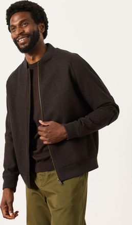 Fat Face FatFace Brown Wool Mix Bomber Jacket