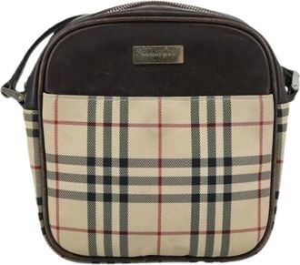 Burberry Pre-owned Cross Body Bags, female, Beige, Size: ONE SIZE Pre-owned Nova check shoulder bag