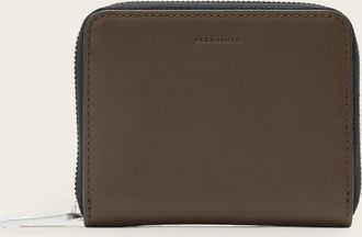 AllSaints Cow Leather Lena Hex Zip Up Leather Wallet, Size: One Size