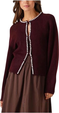 Notre-V Bordeaux Vest voor herfst en winter - Dames - Vesten - Rood - XL - Wol - Truien & Vesten