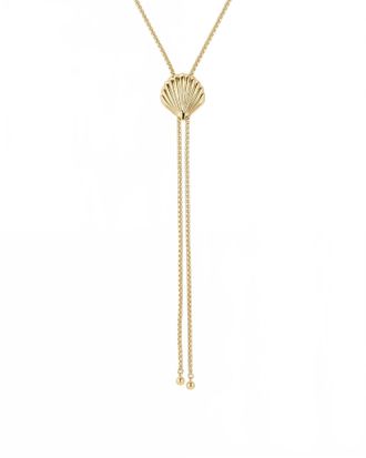 Gorjana Womens Scallop Bolo Necklace In Gold