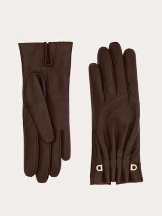 Ferragamo Women Gloves in nappa Brown