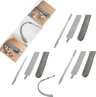 OEM Plumero Retr&aacute;ctil De Microfibra, Dise&ntilde;o - Gris, 3 Unidades