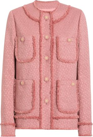 Dolce & Gabbana Giacca monopetto DNA in tweed - Rosa