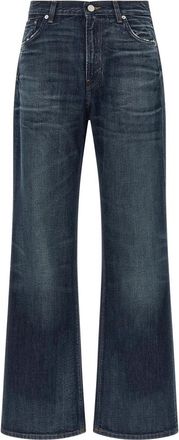 Haikure Korea Jeans - Dames - Loose Fit Jeans - Blauw - W24 - Katoen - Jeans