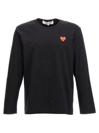 Comme Des Gar&ccedil;ons Black Logo Cotton T-shirt
