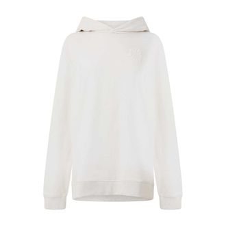 HUGO BOSS Hugo Dames/Dames Opschrift Relaxed Fit Hoodie (Wit)