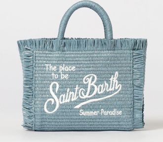 MC2 Saint Barth Borsa Vanity in rafia con motivo animalier jacquard