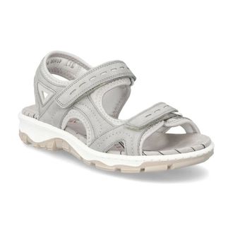 Rieker Flat Sandals, female, Gray, 8 UK, Grey Casual Flat Sandals Women
